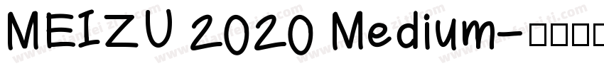 MEIZU 2020 Medium字体转换
